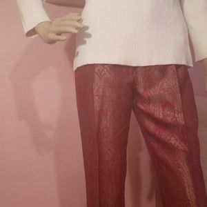 Exotic print crop pants